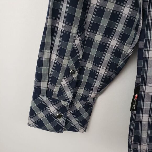 SPLIT‎ Plaid Men's Button Down Casual Shirt Size M - Picture 6 of 6